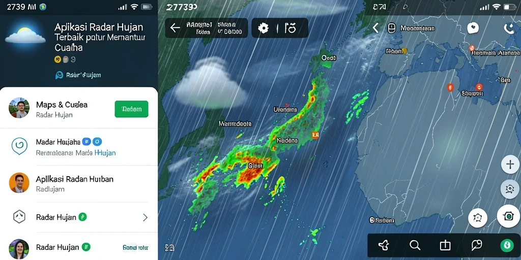 Tampilan antarmuka Radar Hujan yang informatif dan mudah digunakan.