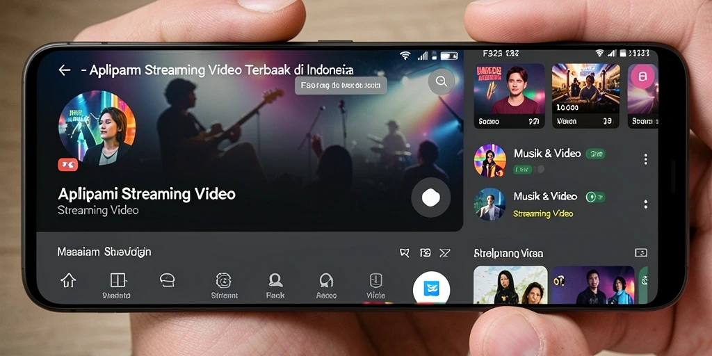 Antarmuka F32 yang sederhana dan fungsional untuk streaming video.