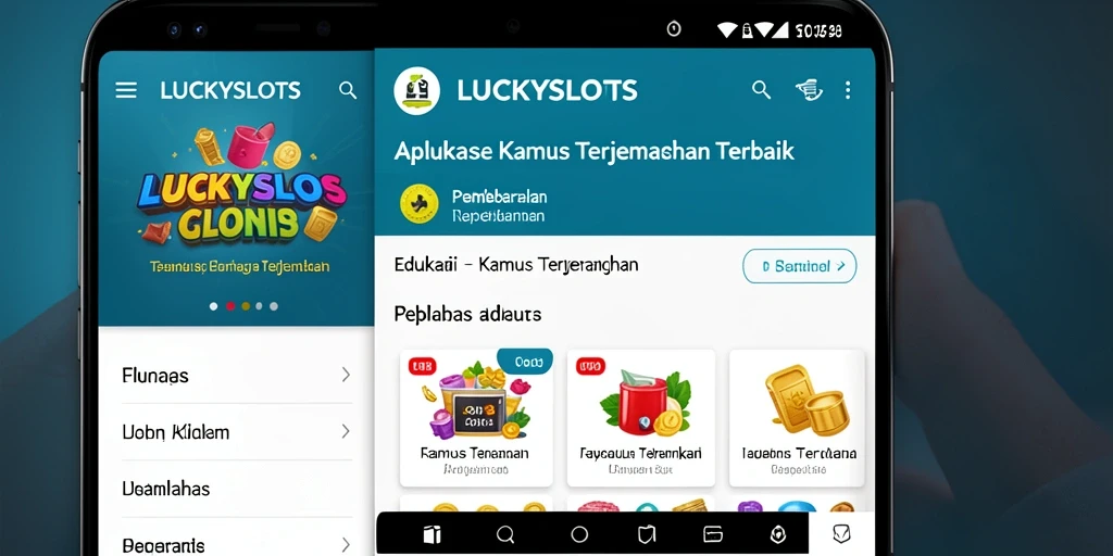 Tampilan antarmuka LUCKYSLOTS yang intuitif dan fungsional.