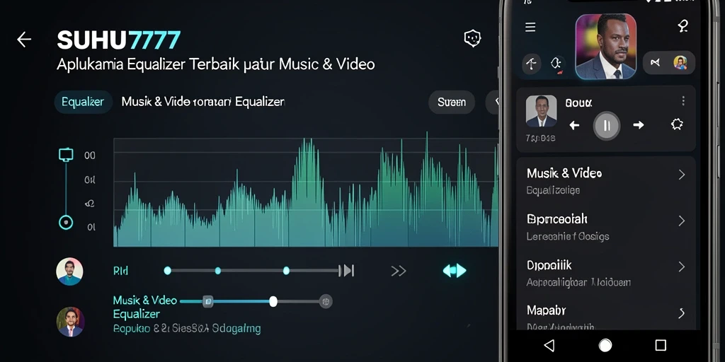 Tampilan antarmuka SUHU777 dengan fitur Equalizer yang menarik.